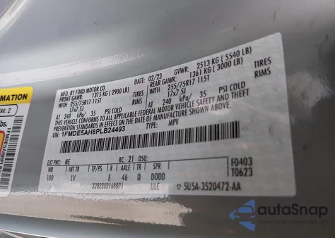 2023 Ford Bronco Big Bend from USA, damaged, VIN 1FMDE5AH8PLB24493